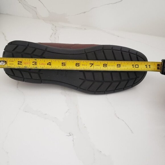 ROHDE Brown Ladies Shoes Flats  Size 8 Stitching Front Back Sides Adjust… - Picture 8 of 9